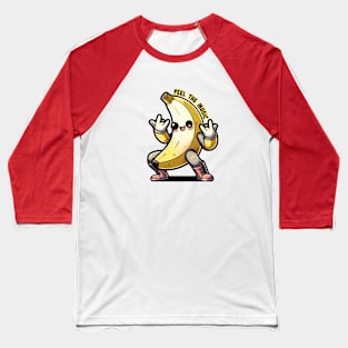 Rock & Roll Banana - 'Peel the Music' Graphic Baseball T-Shirt